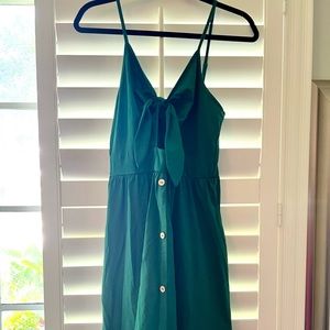 NWT Green Summer Dress with Buttons